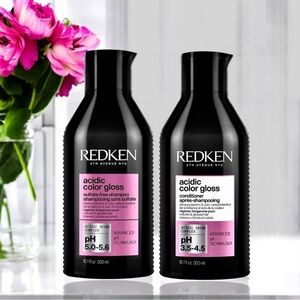 REDKEN Acidic Color Gloss Shampoo + Conditioner for Ultra Shiny Silky Hair